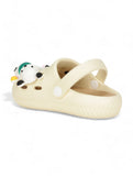 Dog Applique Anti-Slip Clogs - Cream