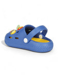 Bear Applique Anti-Slip Clogs - Navy Blue