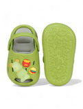 Bear Applique Anti-Slip Clogs - Green