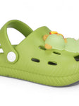 Bear Applique Anti-Slip Clogs - Green