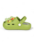 Bear Applique Anti-Slip Clogs - Green