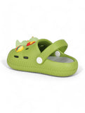 Bear Applique Anti-Slip Clogs - Green