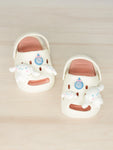 Rabbit Applique Anti-Slip Clogs - Cream