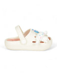 Rabbit Applique Anti-Slip Clogs - Cream