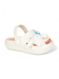 Rabbit Applique Anti-Slip Clogs - Cream