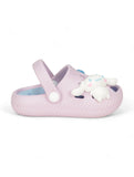 Rabbit Applique Anti-Slip Clogs - Mauve