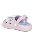 Rabbit Applique Anti-Slip Clogs - Mauve
