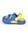 Alligator Applique Anti-Slip Clogs - Blue