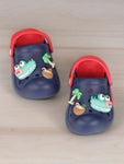 Alligator Applique Anti-Slip Clogs - Navy Blue