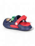 Alligator Applique Anti-Slip Clogs - Navy Blue