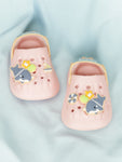 Shark Applique Anti-Slip Clogs - Pink