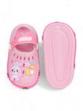 Bunny Applique Anti-Slip Clogs - Deep Pink