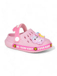 Bunny Applique Anti-Slip Clogs - Deep Pink