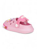 Bunny Applique Anti-Slip Clogs - Deep Pink