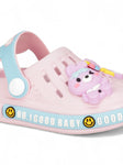 Bunny Applique Anti-Slip Clogs - Pink