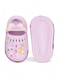 Bunny Applique Anti-Slip Clogs - Mauve