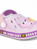 Bunny Applique Anti-Slip Clogs - Mauve