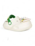 Unicorn Applique Anti-Slip Led Clogs - Cream