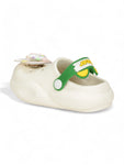 Unicorn Applique Anti-Slip Led Clogs - Cream