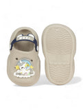 Unicorn Applique Anti-Slip Led Clogs - Grey