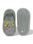 Marble Look Balloon Applique Anti-Slip Clogs - Grey