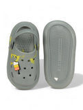 Marble Look Ice Cream Applique Anti-Slip Clogs - Grey