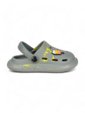 Marble Look Ice Cream Applique Anti-Slip Clogs - Grey