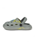 Marble Look Dinosaur Applique Anti-Slip Clogs - Grey