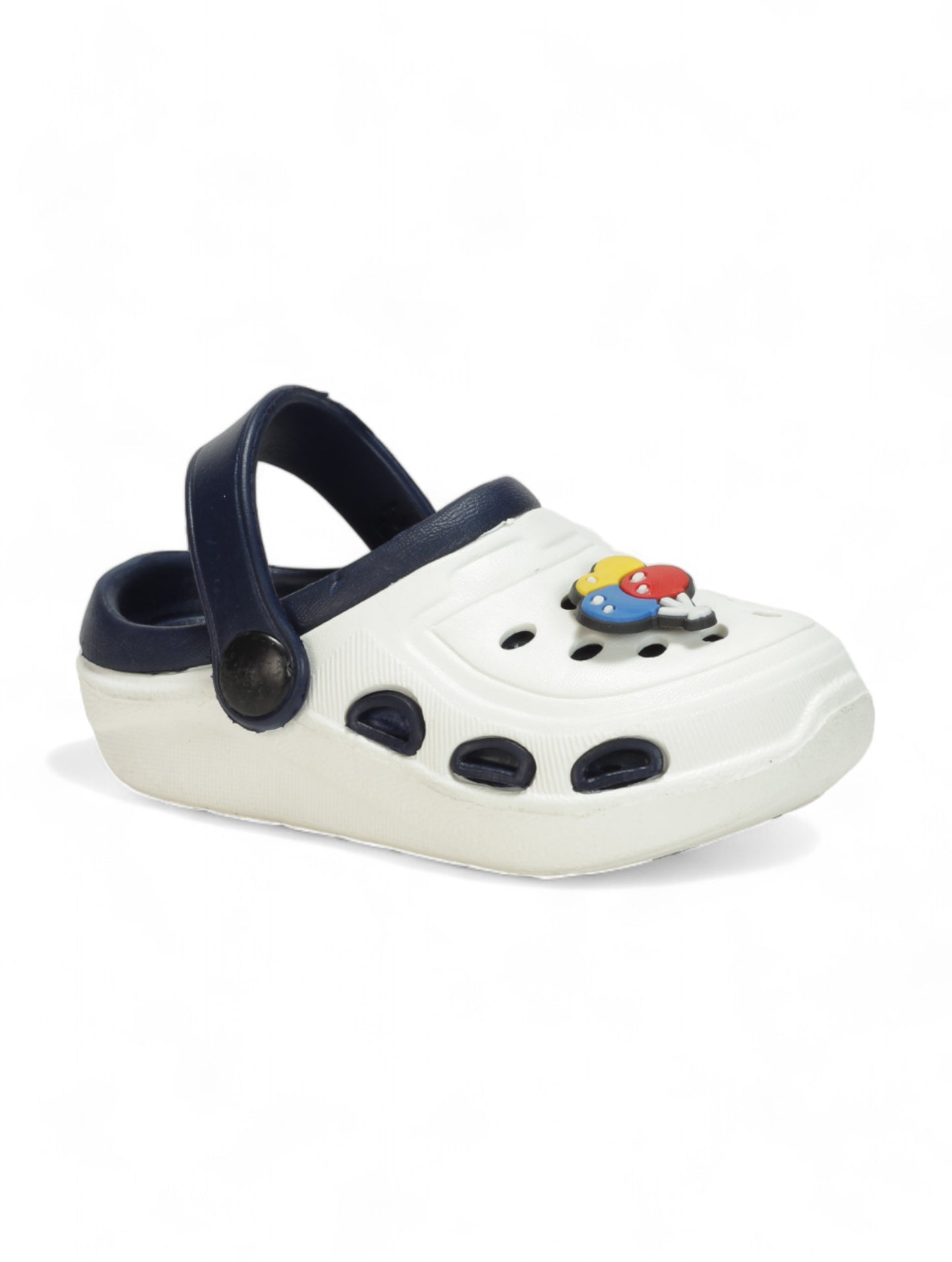 Balloon Applique Anti-Slip Clogs - Cream