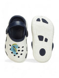 Dinosaur Applique Anti-Slip Clogs - Cream