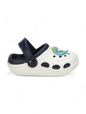 Dinosaur Applique Anti-Slip Clogs - Cream