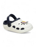 Hot Air Balloon Applique Anti-Slip Clogs - Cream