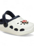 Mushroom Applique Anti-Slip Clogs - Cream