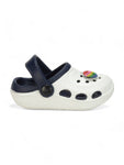 Smily Applique Anti-Slip Clogs - Cream