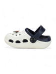 Smily Applique Anti-Slip Clogs - Cream