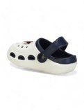 Smily Applique Anti-Slip Clogs - Cream