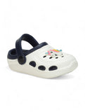 Unicorn Applique Anti-Slip Clogs - Cream