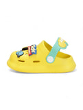 Space Applique Anti-Slip Clogs - Yellow