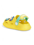 Space Applique Anti-Slip Clogs - Yellow