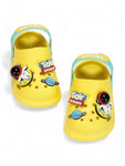 Space Applique Anti-Slip Clogs - Yellow