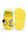 Space Applique Anti-Slip Clogs - Yellow