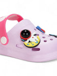 Space Applique Anti-Slip Clogs - Pink