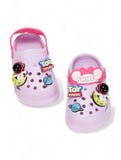Space Applique Anti-Slip Clogs - Pink