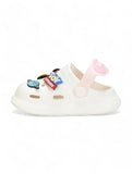 Space Applique Anti-Slip Clogs - Cream