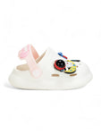 Space Applique Anti-Slip Clogs - Cream