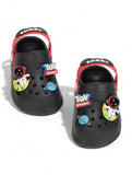 Space Applique Anti-Slip Clogs - Black