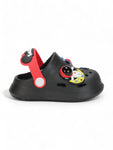 Space Applique Anti-Slip Clogs - Black