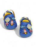 Space Applique Anti-Slip Led Clogs - Navy Blue