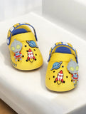 Space Applique Anti-Slip Led Clogs - Yellow