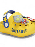 Space Applique Anti-Slip Led Clogs - Yellow